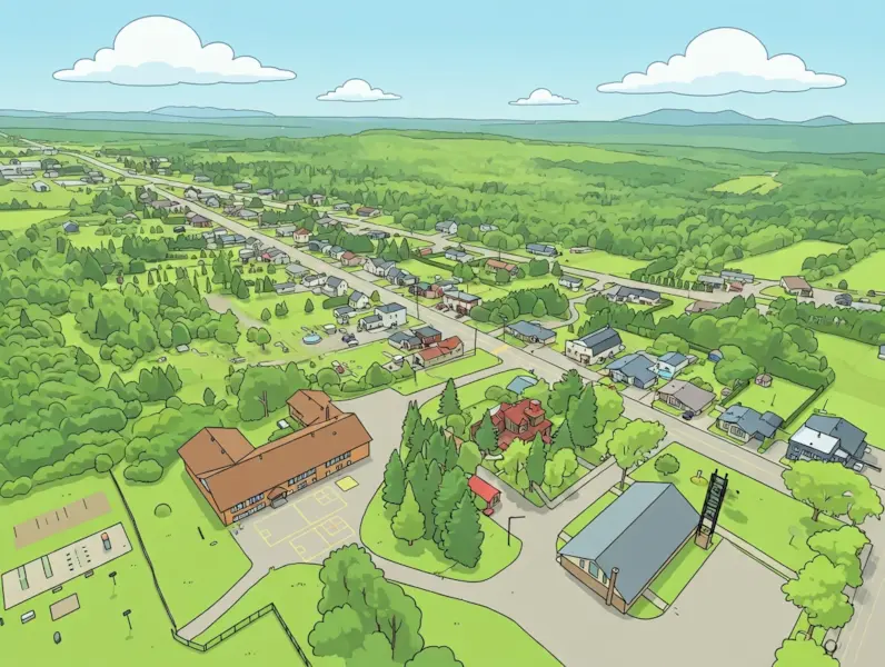 La ville d'Audet